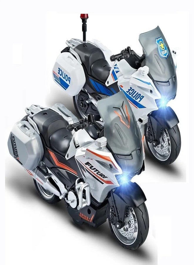Funspark Pull-Back Vehicles Alloy Simulation Superbike with Lights and Sound Also for Car Dashboard, Kids, and Adults Diecast Motorcycle Toy Bike Scale Model - Image 3